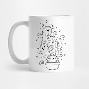 Doodle cactus plant Mug